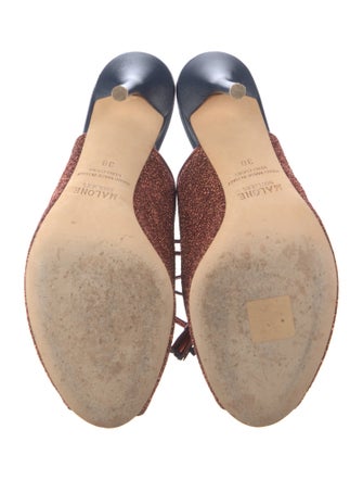 Malone Souliers Glitter Accents Mules