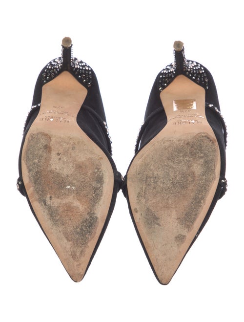 Malone Souliers Suede Crystal Embellishments Mules