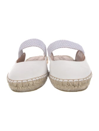 Malone Souliers Leather Colorblock Pattern Espadrilles