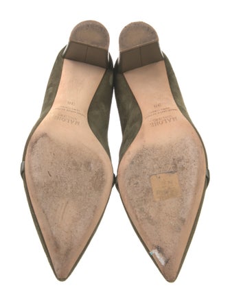 Malone Souliers Suede Leather Trim Embellishment Boots