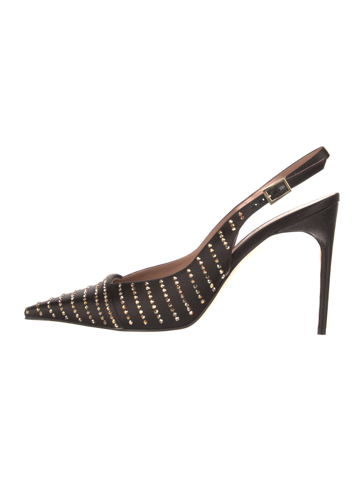 Malone Souliers Satin Slingback Pumps