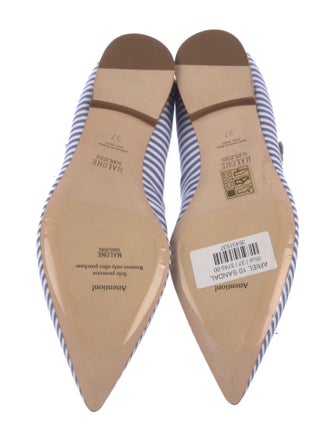 Malone Souliers Canvas Printed Mary Jane Flats