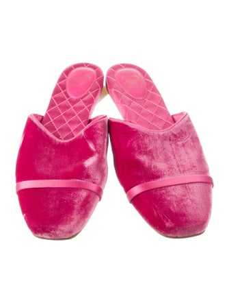Malone Souliers Velvet Mules