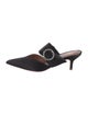 Malone Souliers Satin Crystal Embellishments Mules