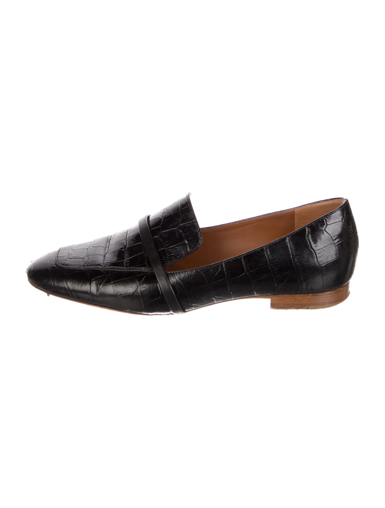 Malone Souliers Embossed Leather Loafers