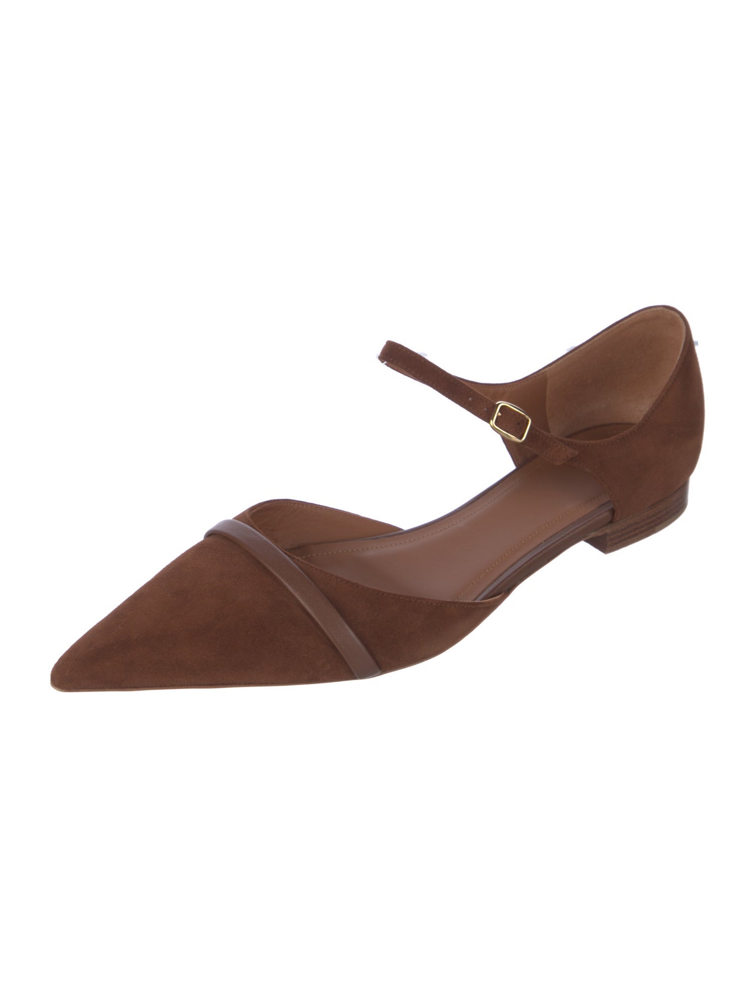 Malone Souliers Leather D'Orsay Flats