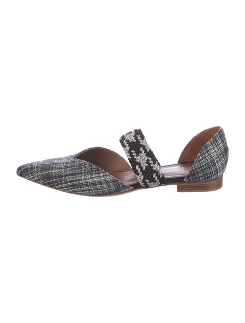 Malone Souliers Plaid Print D'Orsay Flats