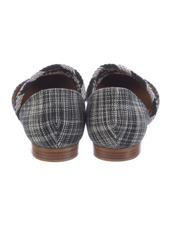 Malone Souliers Plaid Print D'Orsay Flats