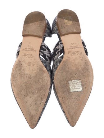 Malone Souliers Plaid Print D'Orsay Flats