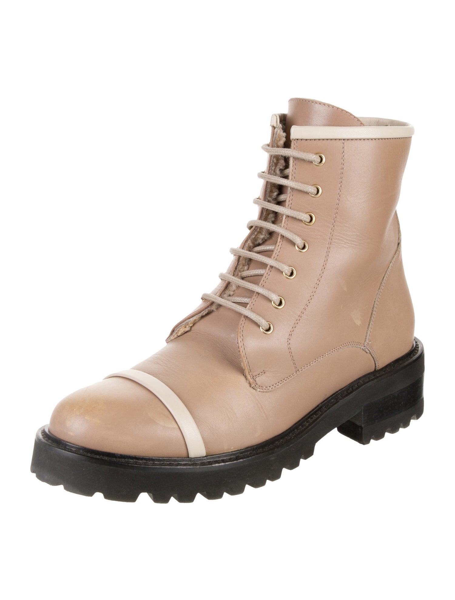Malone Souliers Leather Combat Boots