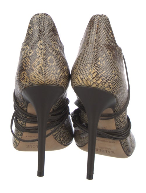 Malone Souliers Embossed Leather Animal Print Pumps