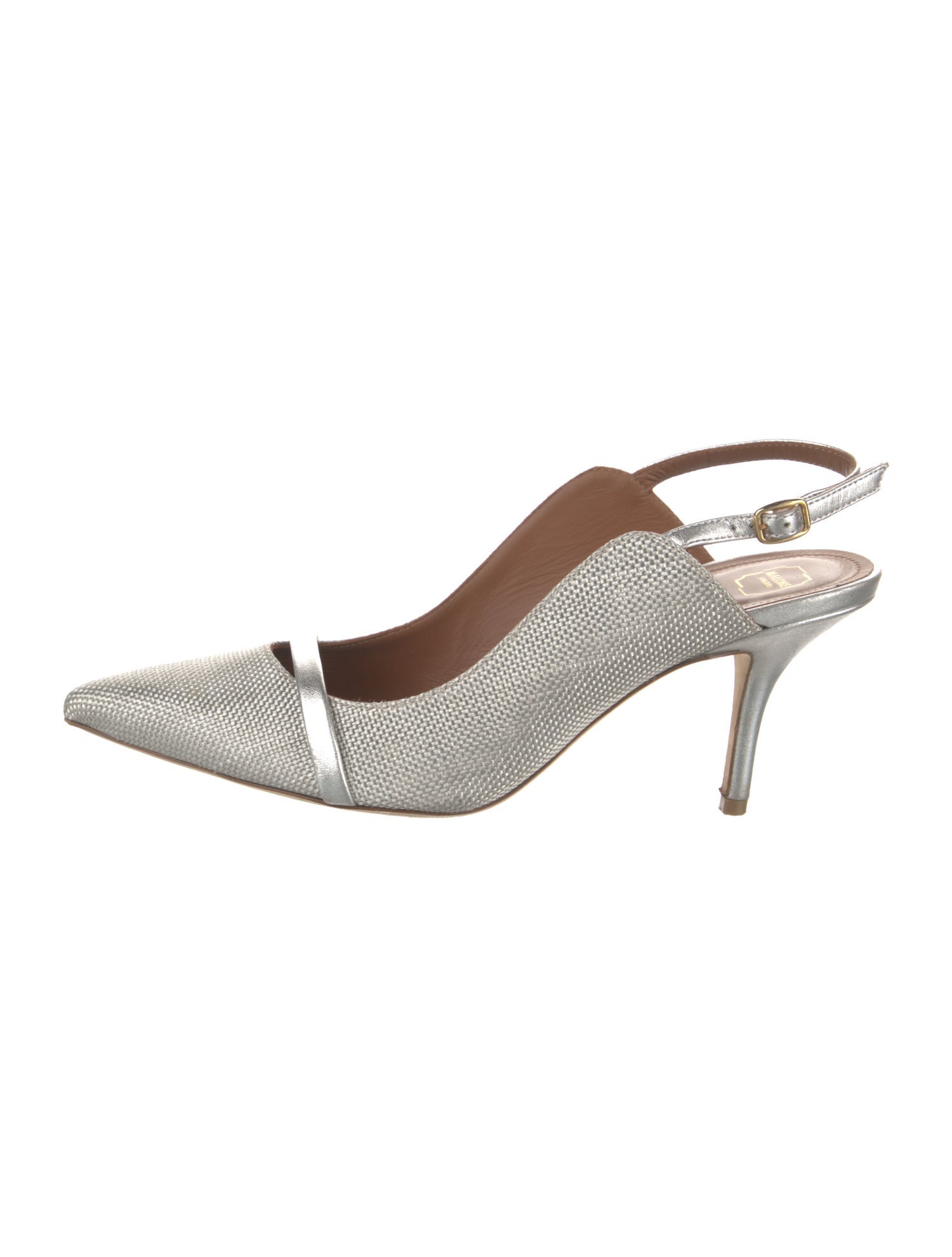 Malone Souliers Bow Accents Slingback Pumps
