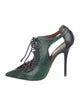 Malone Souliers Snakeskin Animal Print T-Strap Pumps