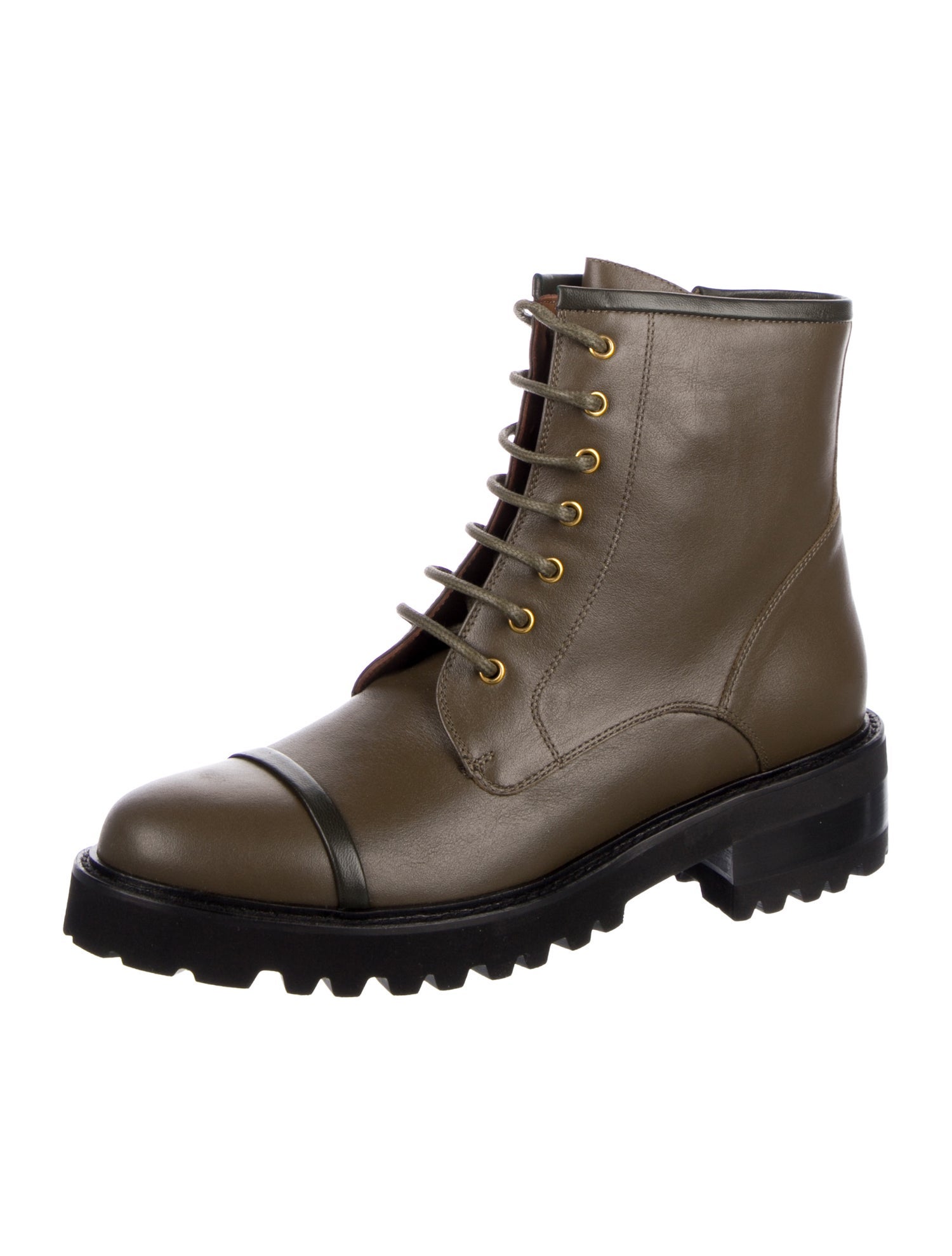 Malone Souliers Leather Combat Boots