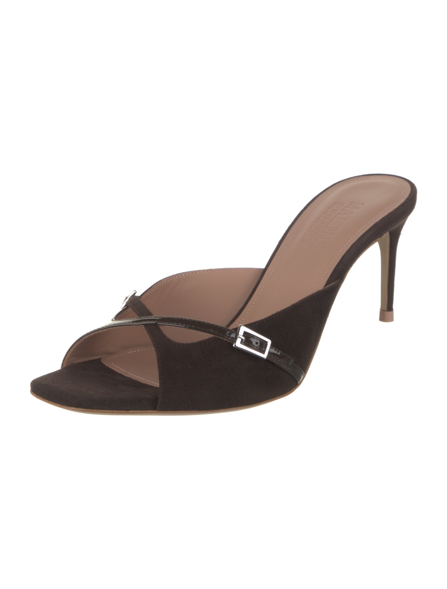 Malone Souliers Suede Bow Accents Sandals