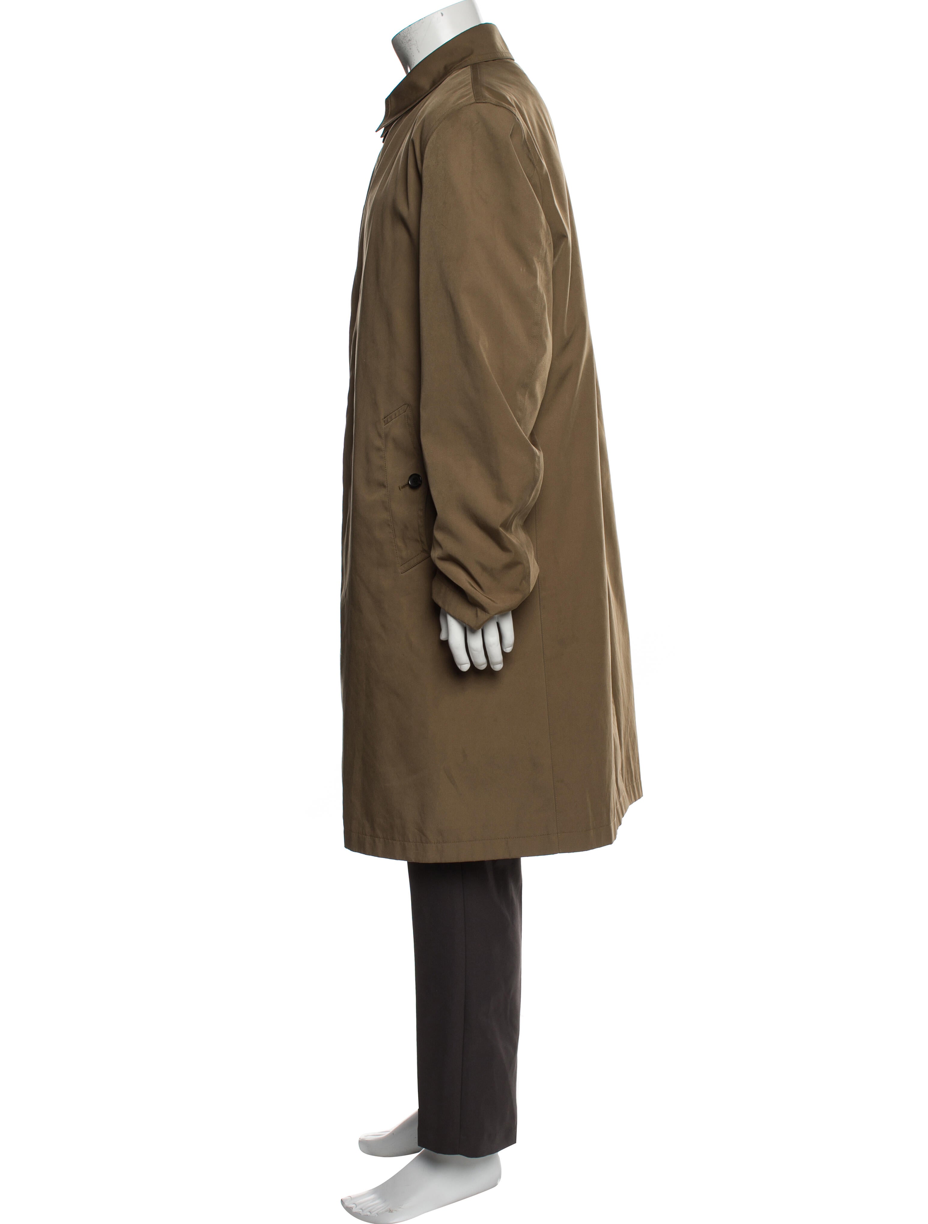 So.Ya Leather Trench Coat