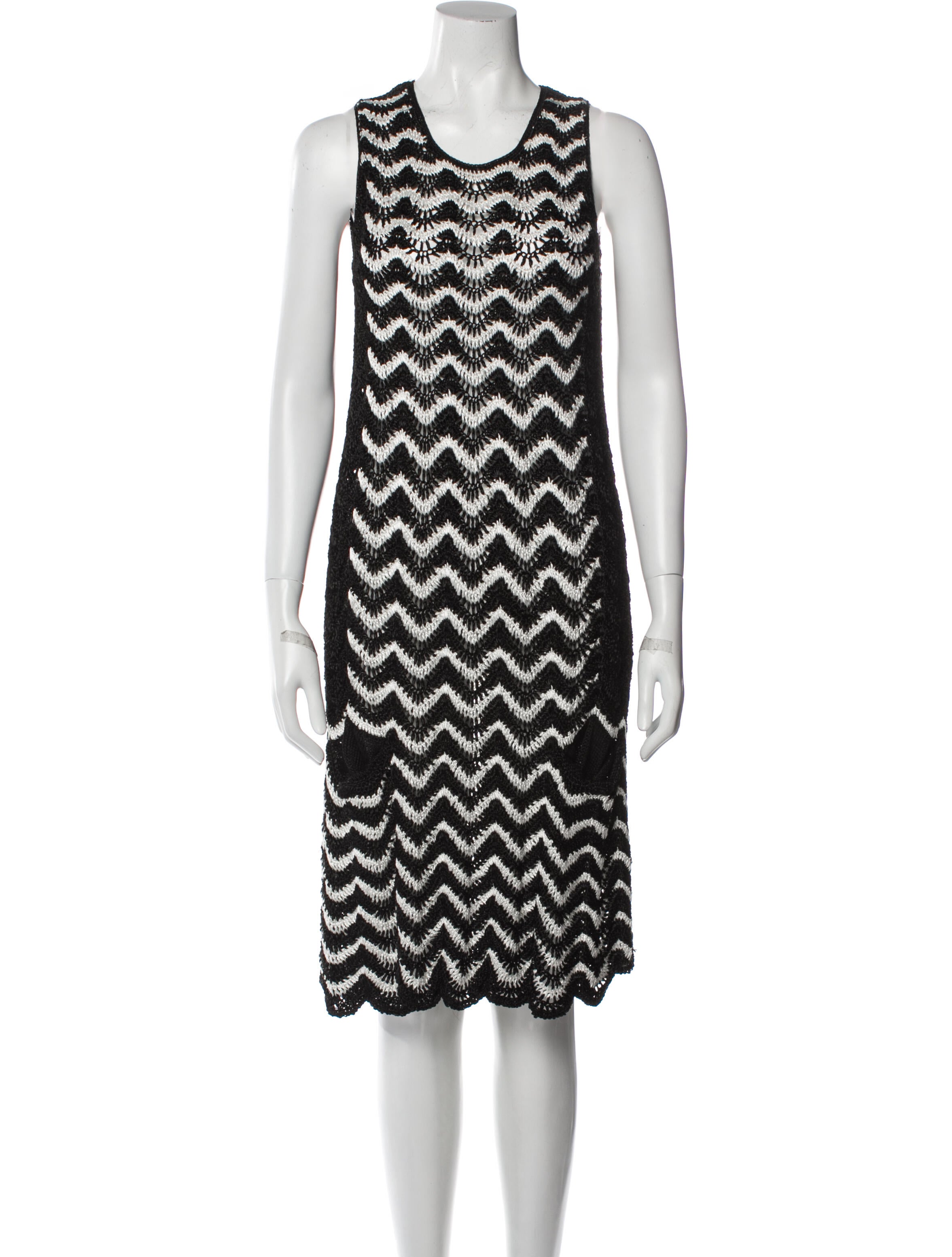 Spencer Vladimir Striped Knee-Length Dress