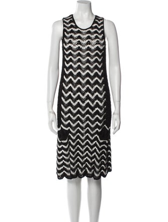 Spencer Vladimir Striped Knee-Length Dress