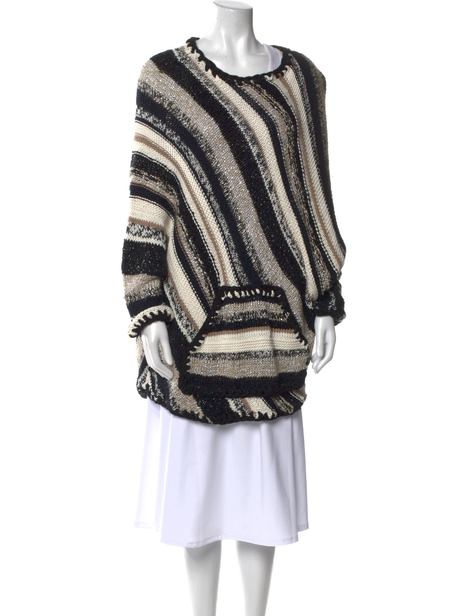 Spencer Vladimir Striped Scoop Neck Sweater