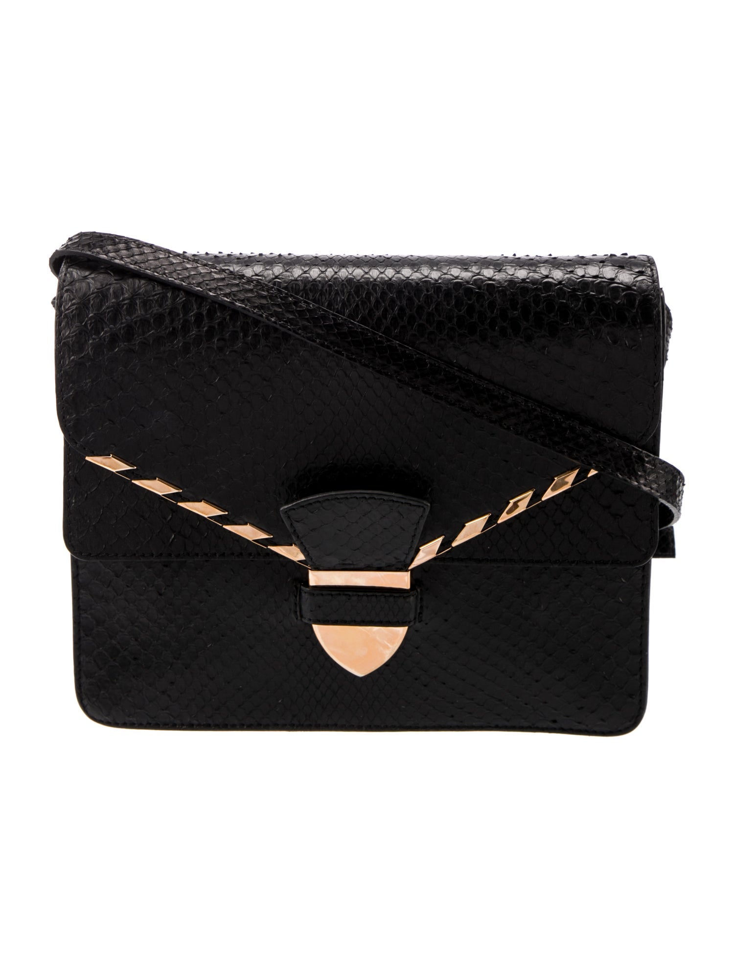 Sophie Hulme Snakeskin Crossbody Bag