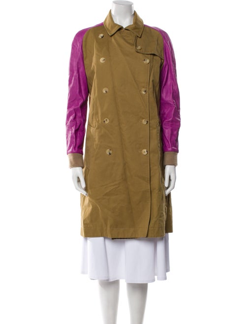 Sophie Hulme Colorblock Pattern Trench Coat