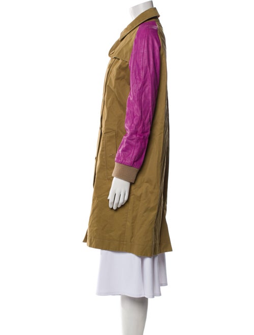 Sophie Hulme Colorblock Pattern Trench Coat
