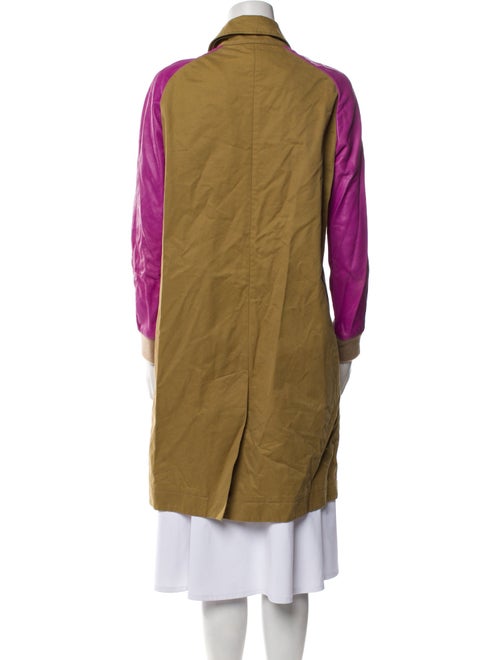 Sophie Hulme Colorblock Pattern Trench Coat