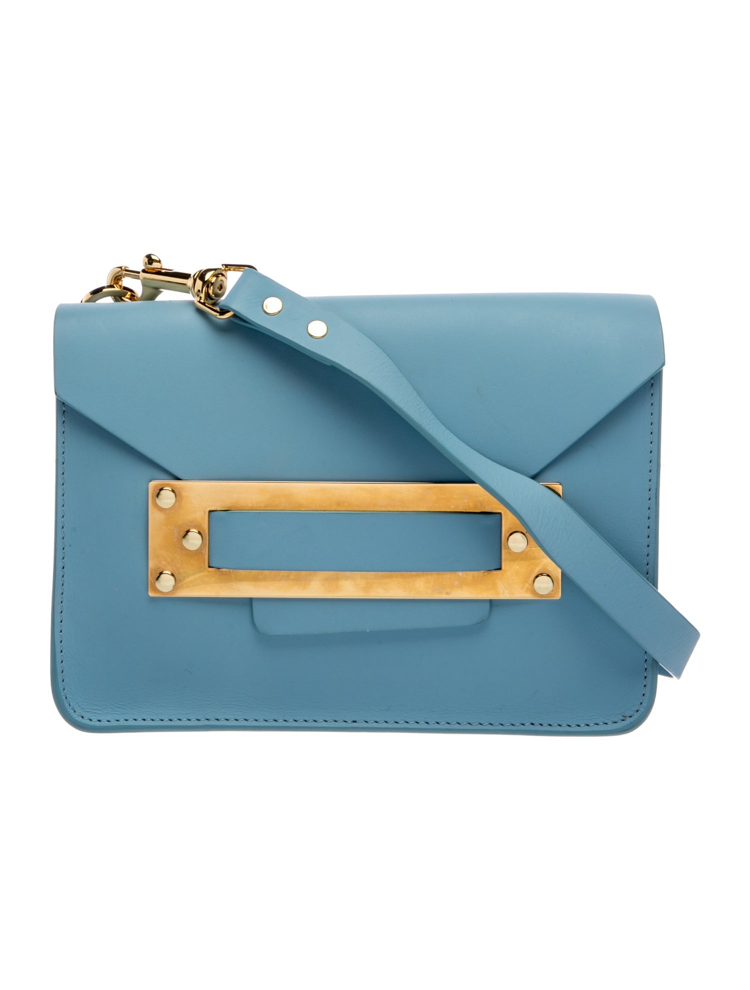 新品☆ SOPHIE HULME アクアブルー ミニバッグ SOPHIE HULME(ソフィーヒュルム) ショルダーバッグ ブルー｜【公式