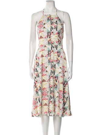 Sipos New York Floral Print Knee-Length Dress