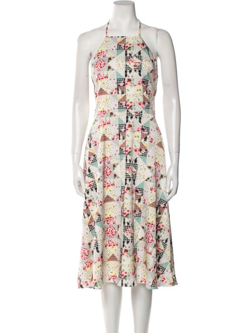 Sipos New York Floral Print Knee-Length Dress