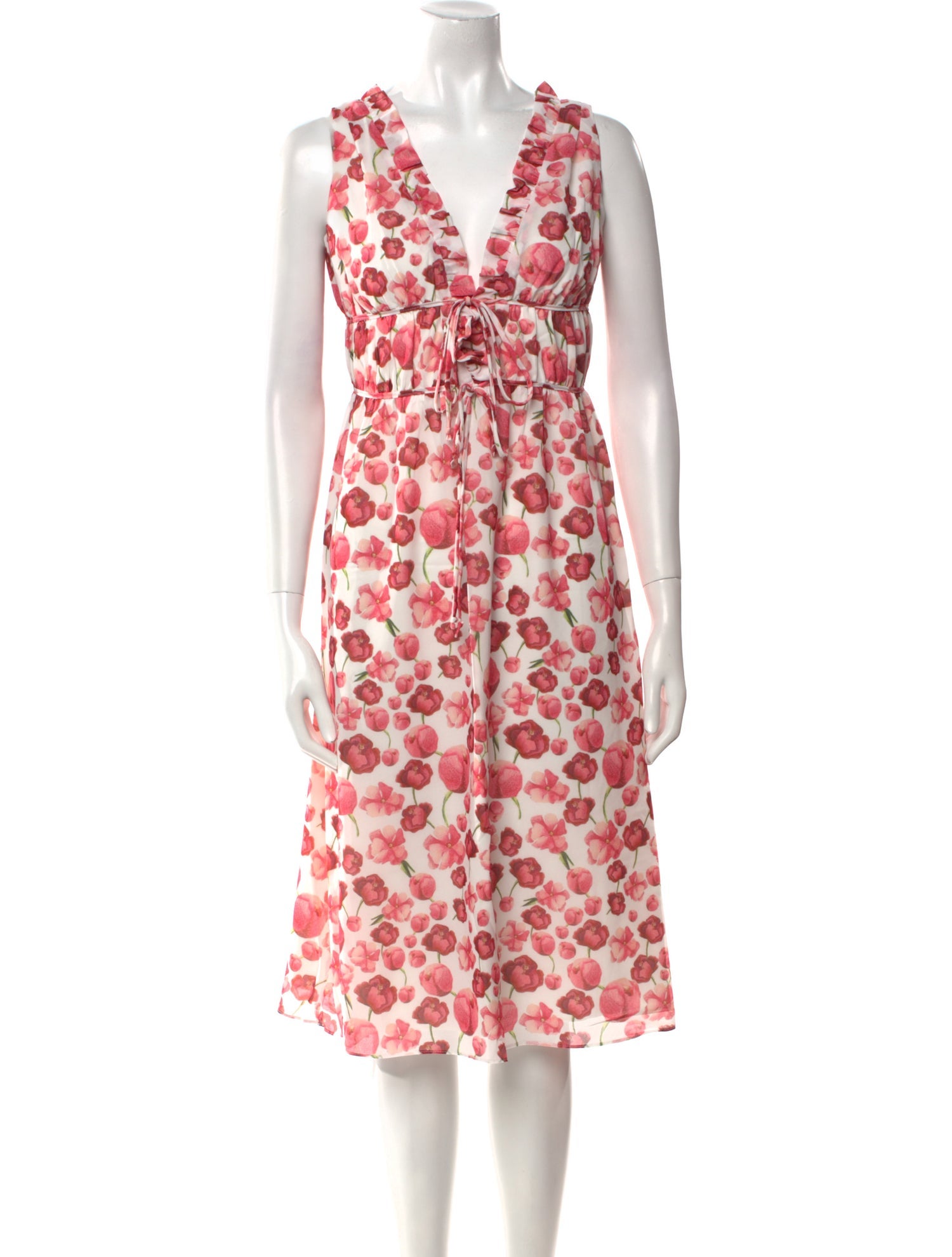Samantha Sipos Floral Print Knee-Length Dress