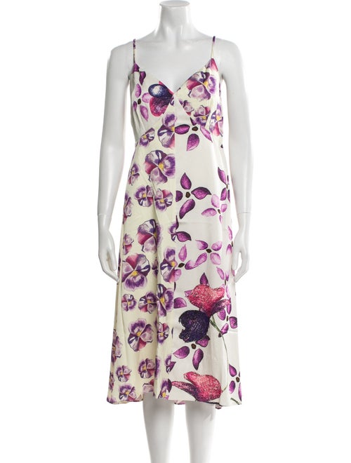 Sipos New York Floral Print Midi Length Dress