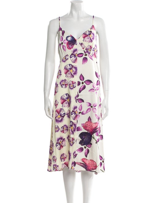 Sipos New York Floral Print Midi Length Dress