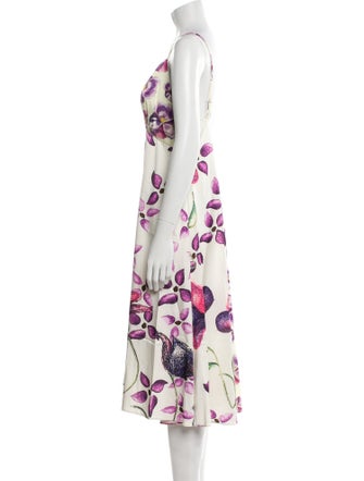Sipos New York Floral Print Midi Length Dress