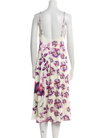 Sipos New York Floral Print Midi Length Dress