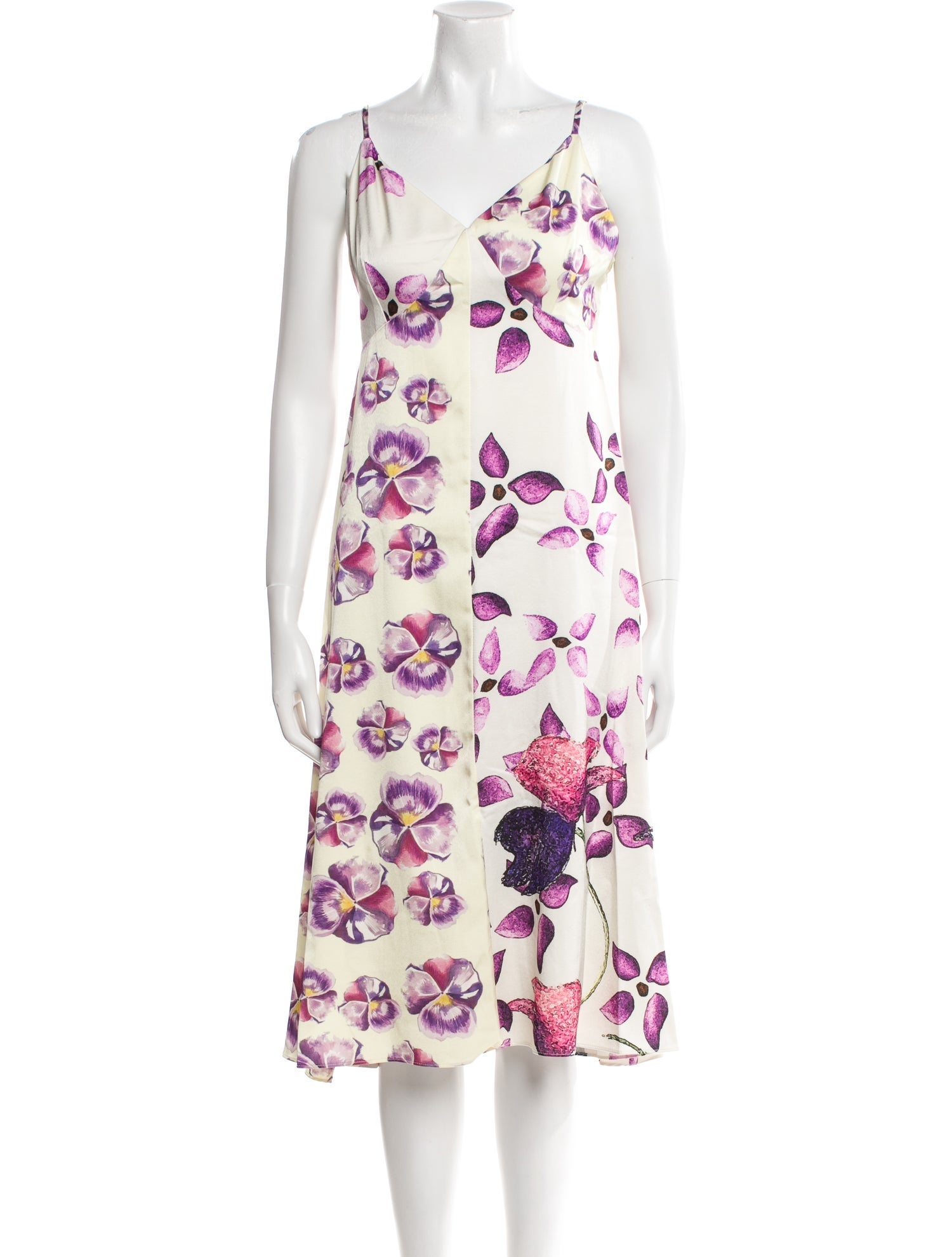Sipos New York Floral Print Midi Length Dress