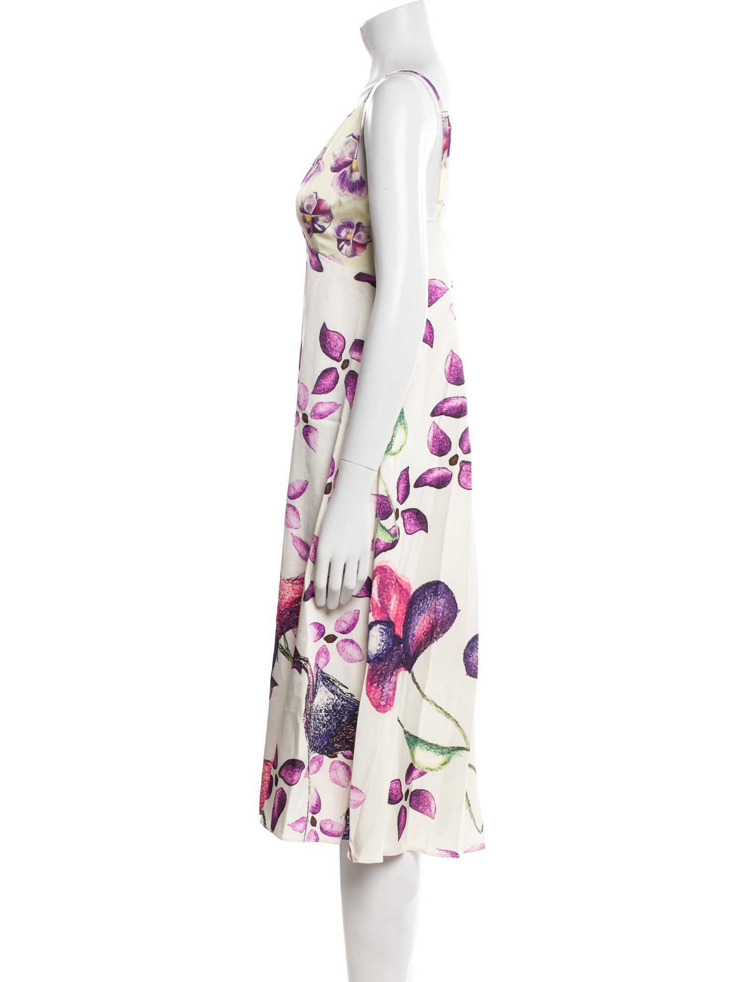 Sipos New York Floral Print Midi Length Dress