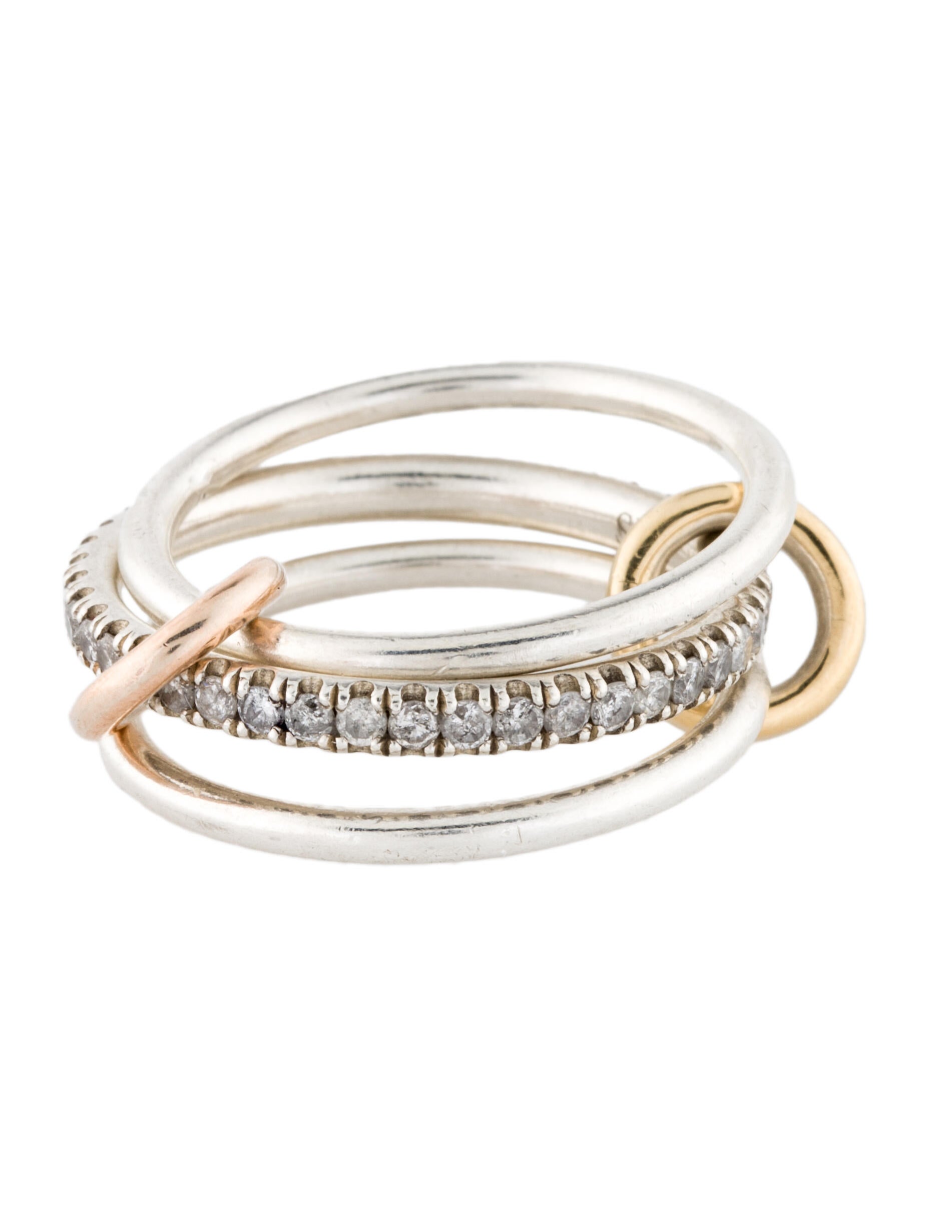 Spinelli Kilcollin Diamond Petunia Band 14K Yellow Gold Band, Rings