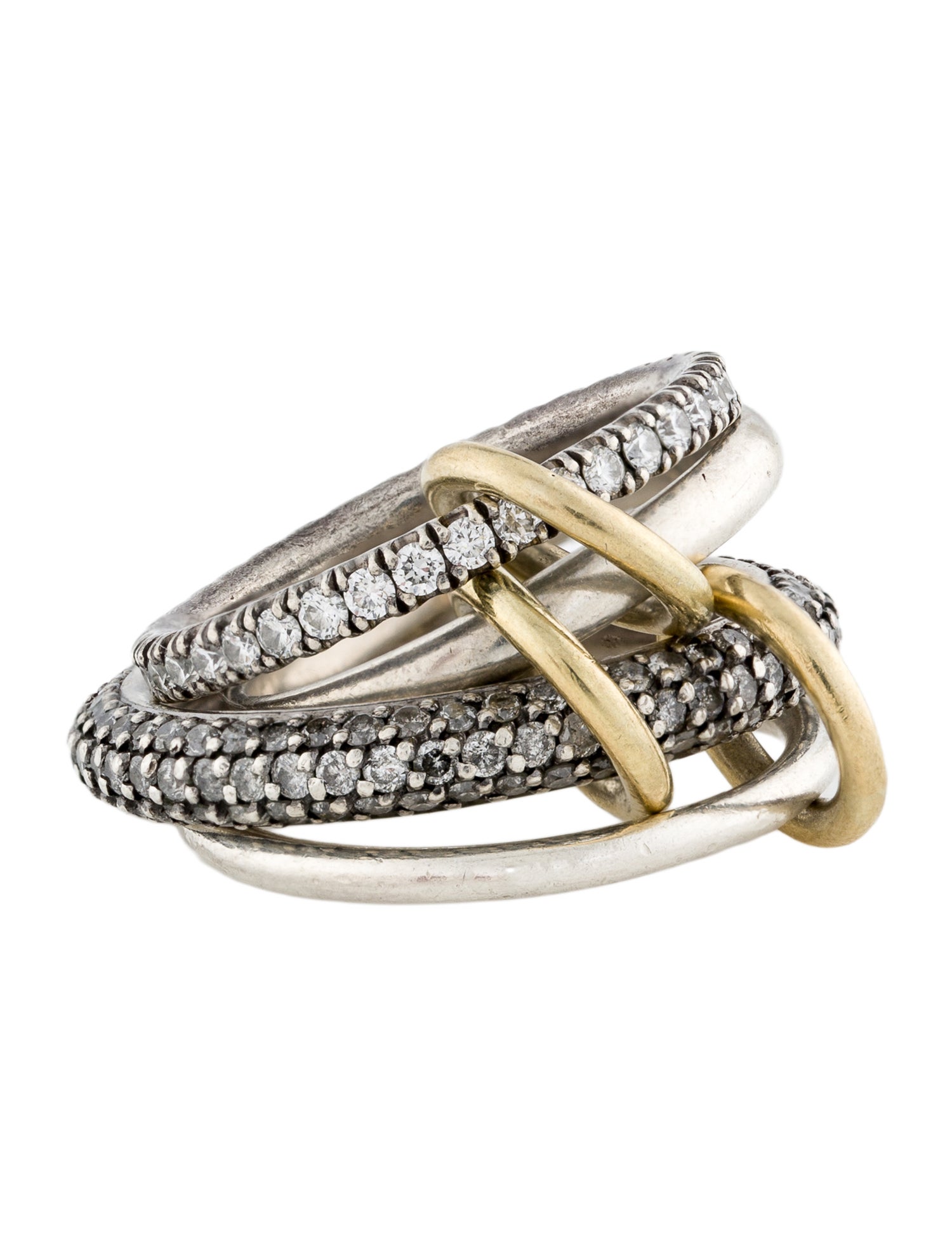 Spinelli Kilcollin 2.20ctw Diamond Vega Link Ring