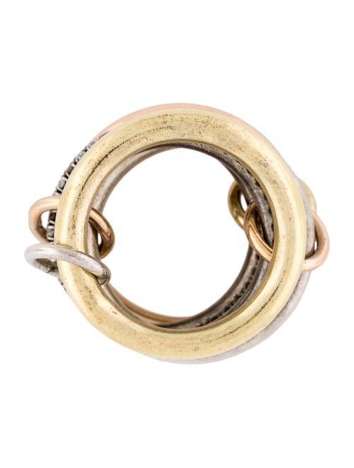 Spinelli Kilcollin 1.24ctw Diamond Tri-Color Solarium Ring