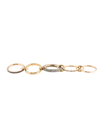 Spinelli Kilcollin 18K Diamond Stacked Rolling Ring