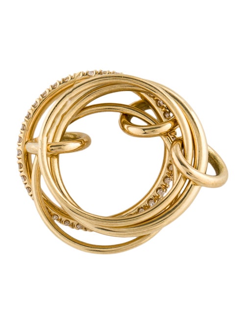 Spinelli Kilcollin 18K Diamond Pisces Pavé Ring