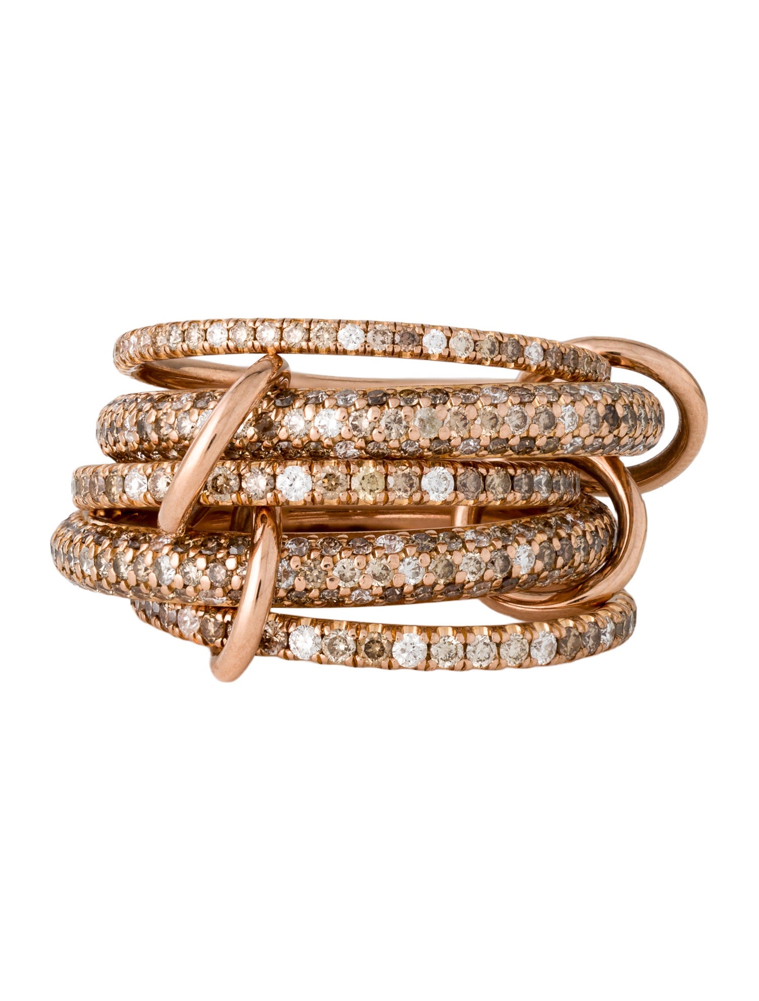 Spinelli Kilcollin 18K 3.91ctw Diamond Rolling Ring