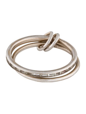 Spinelli Kilcollin 18K Diamond Callisto Linked Stack Ring