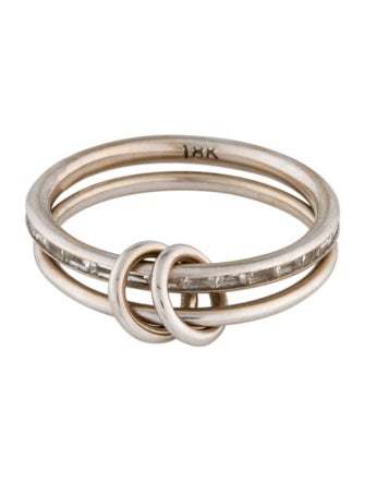 Spinelli Kilcollin 18K Diamond Callisto Linked Stack Ring