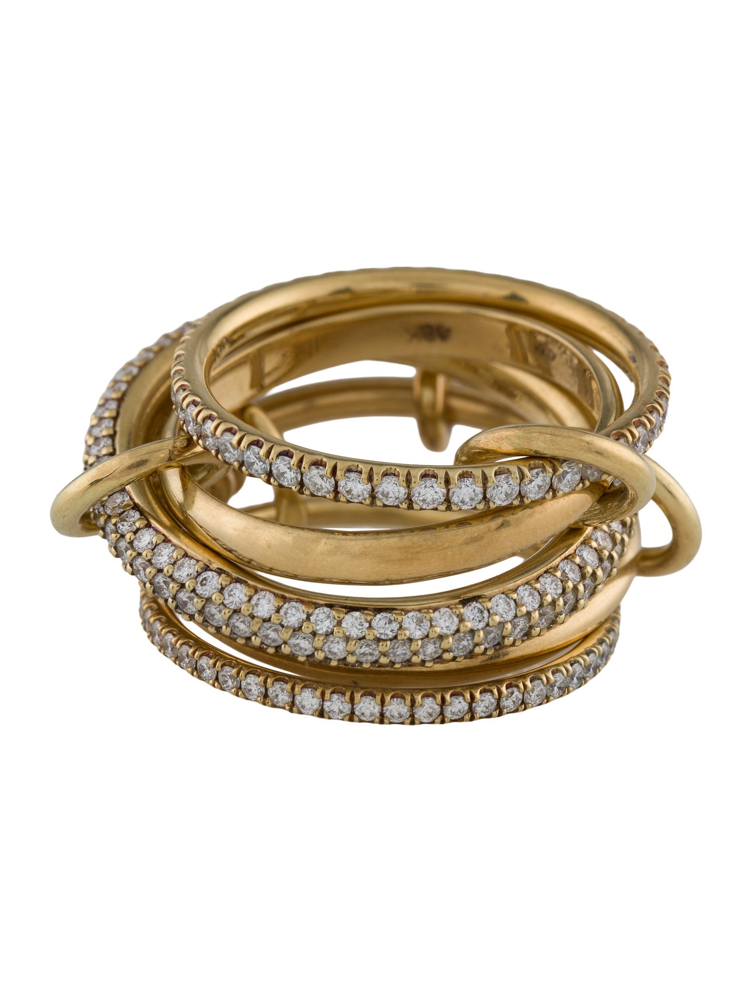 Spinelli Kilcollin 18K 2.90ctw Diamond Venus Rolling Ring