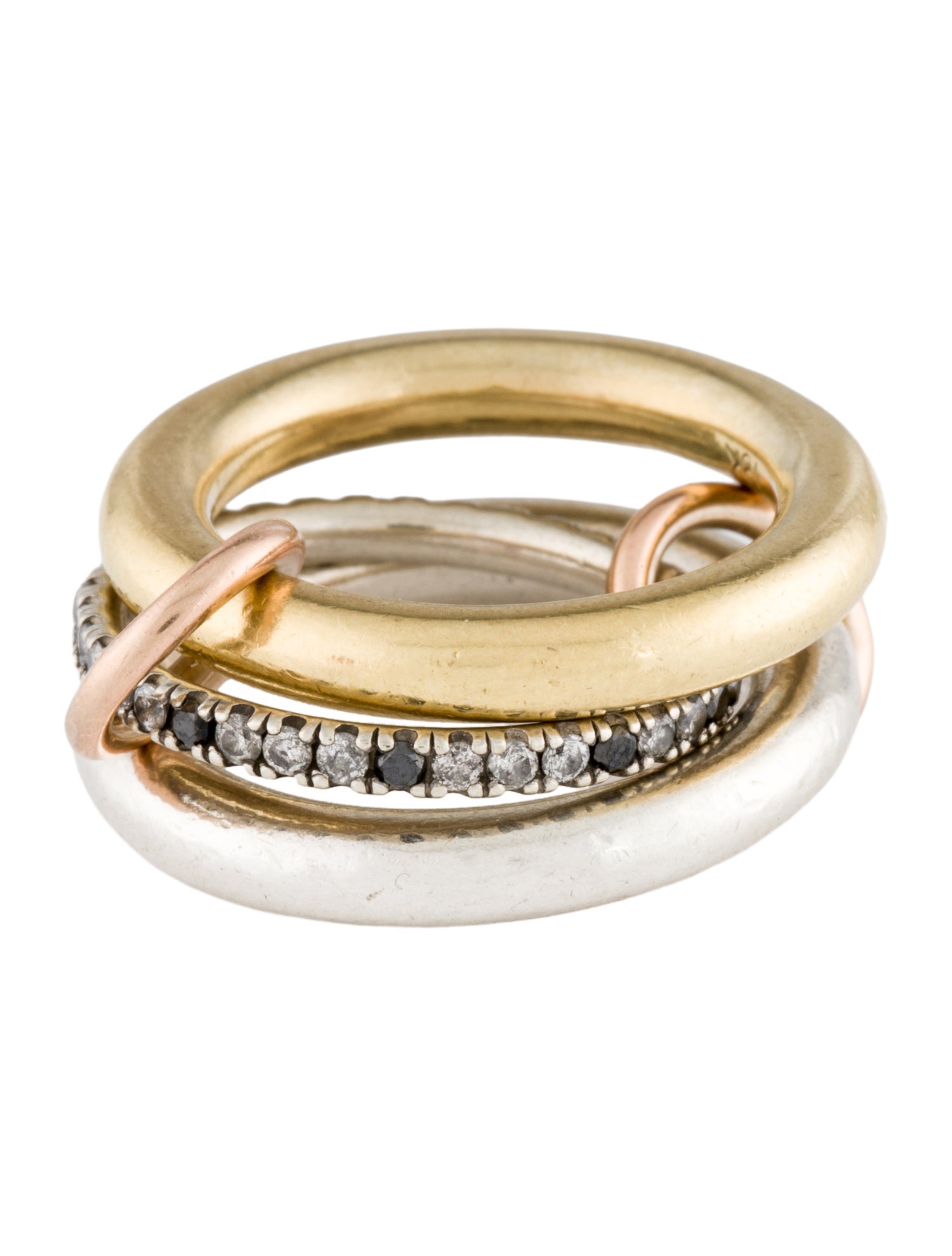 Spinelli Kilcollin Diamond Libra 3-Link Ring