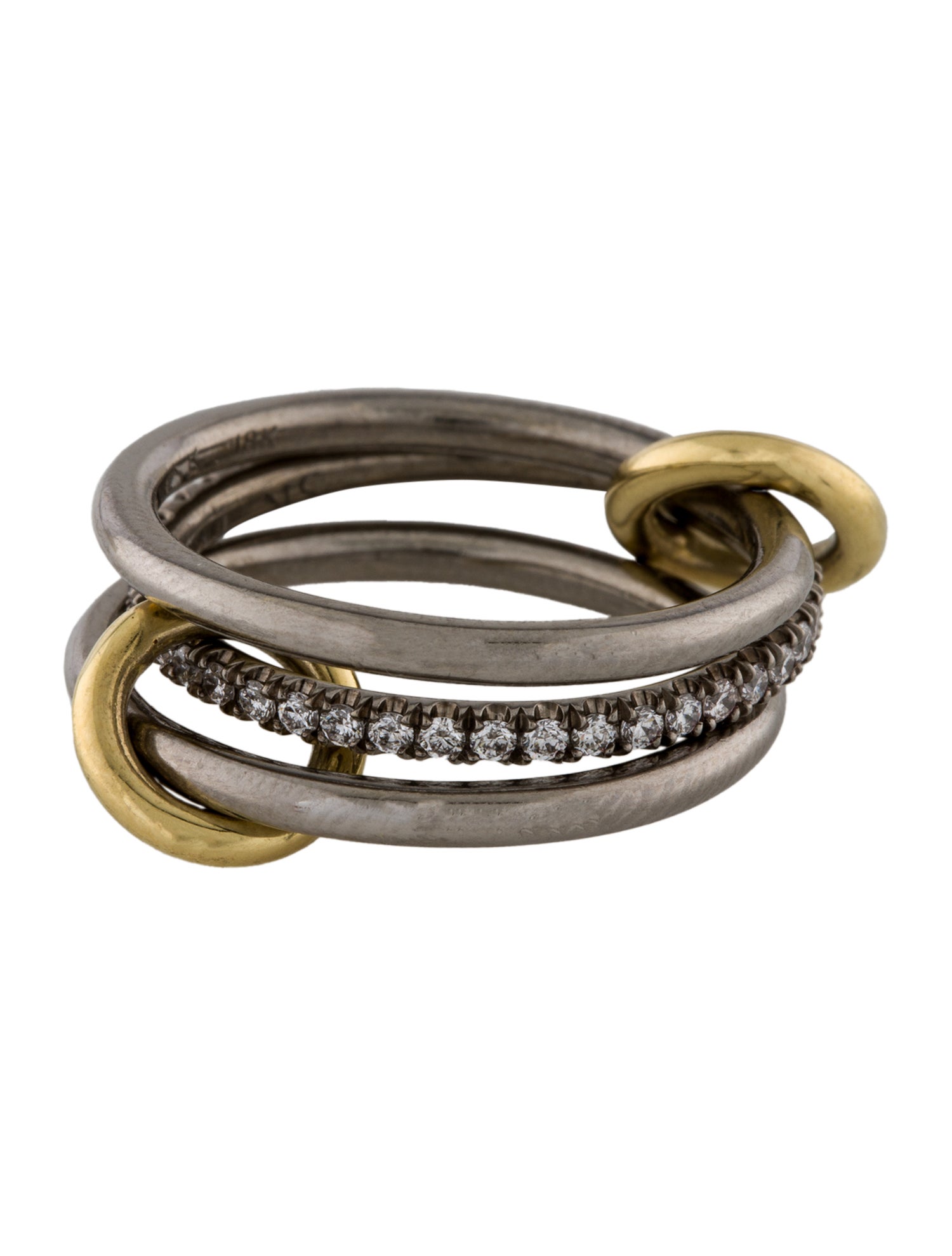 Spinelli Kilcollin 18K Diamond Rolling Ring