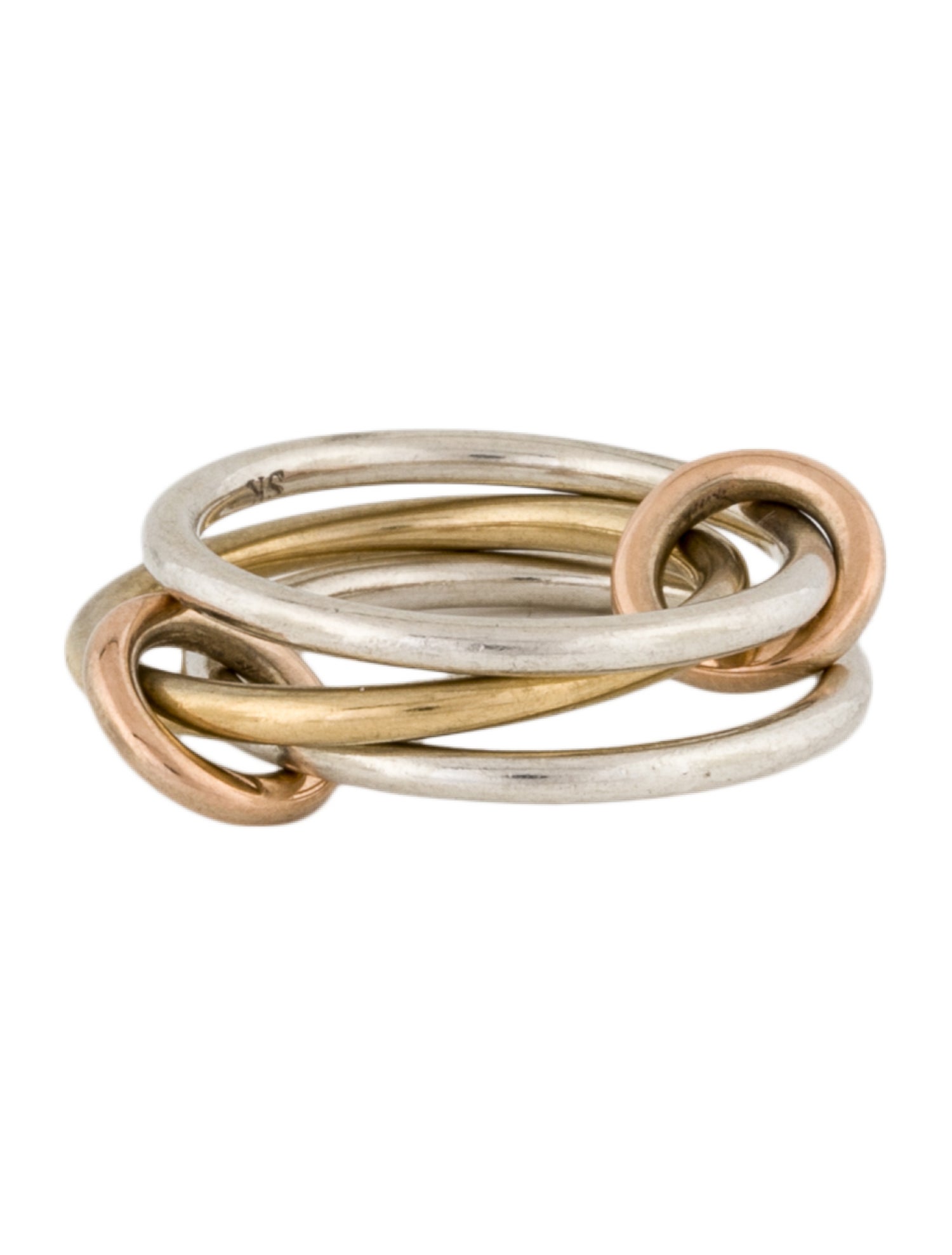 Spinelli Kilcollin 18K Thi-Color Solarium Band Ring