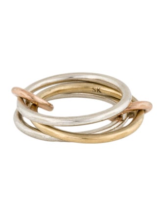 Spinelli Kilcollin 18K Thi-Color Solarium Band Ring